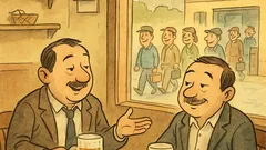 Banc: Doi patroni stau la o bere...