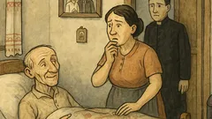 Banc: Gheorghe, pe patul de moarte...